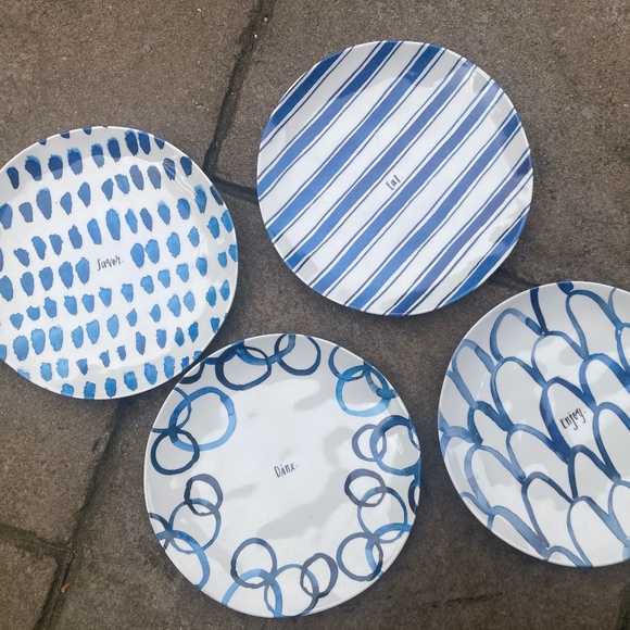 Rae Dunn Melamine Luncheon Plates - Picture 1 of 7